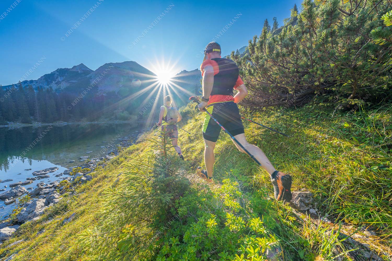 Berglauftraining am Soiernsee im Karwendel - Trailrunning am Soiern IV 3:2  -- Traillauf im Karwendel - mehr Infos bei www.Kriner-Weiermann.de