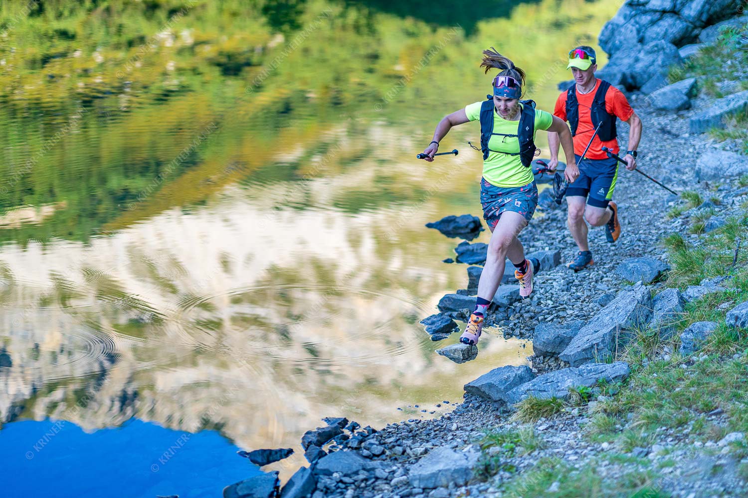 Berglauftraining am Soiernsee im Karwendel - Trailrunning am Soiern 3:2  -- Traillauf - mehr Infos bei www.Kriner-Weiermann.de