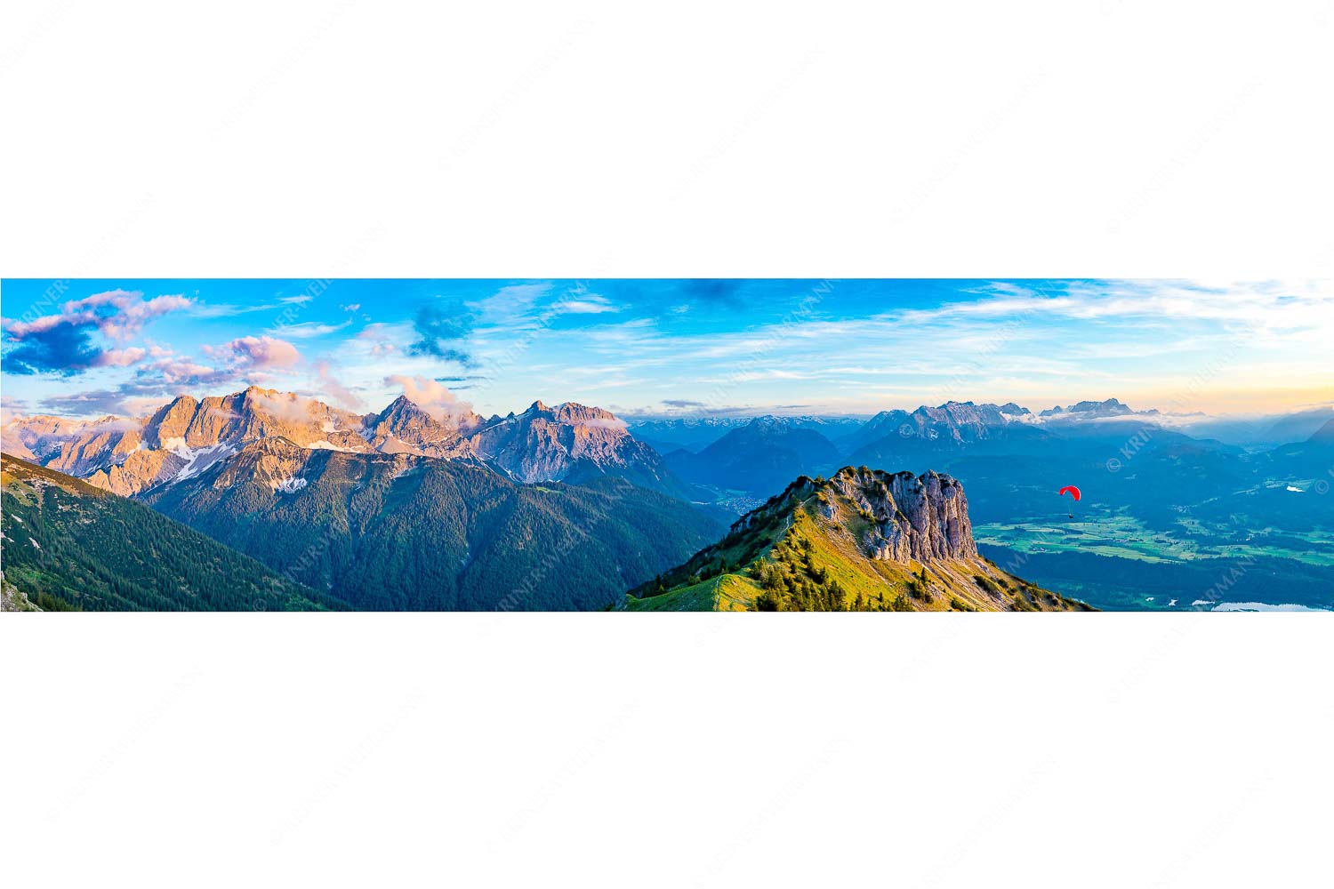 Signalkopf mit Karwendel- und Wettersteingebirge - Abflug_4zu1 - mehr Infos bei www.Kriner-Weiermann.de