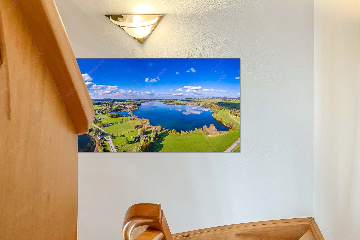 Froschhauser- und Riegsee mit gleichnamigen Orten - Treppe München=1 Voralpenseen-Froschhausen Riegsee 2:1 - mehr Infos bei www.Kriner-Weiermann.de