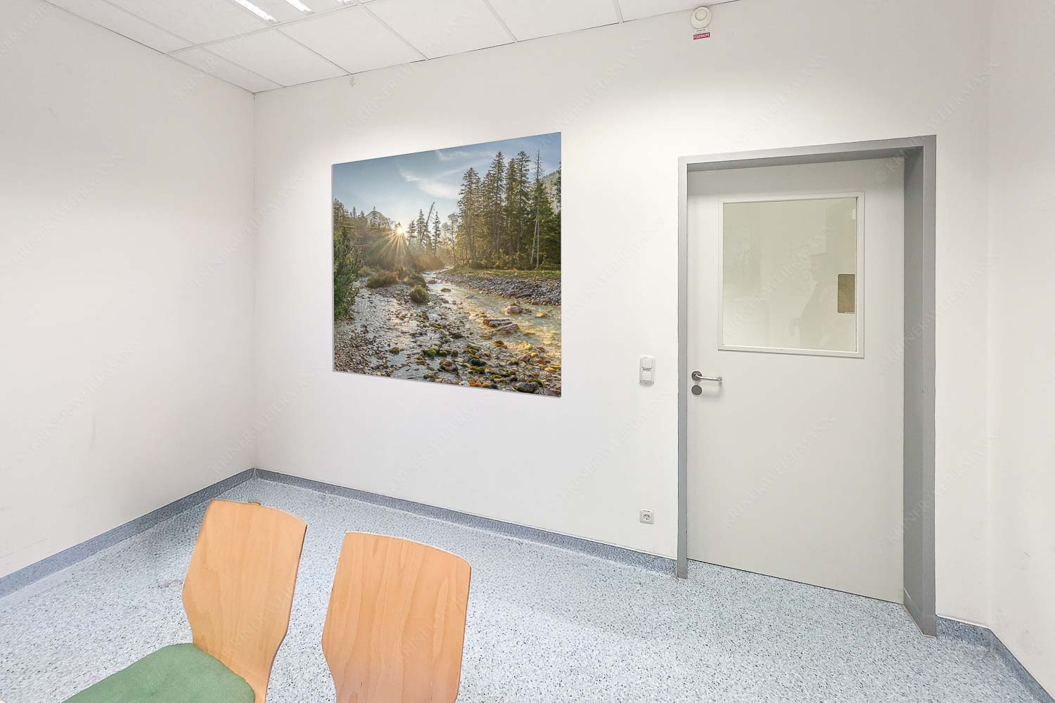 Die Nebelstimmung mit den ersten Sonnenstrahlen verleihen einen ganz besonderen Flair - Raum 043-073 Isarursprung I-Isarquelle im Karwendelgebirge 1:1 - mehr Infos bei www.Kriner-Weiermann.de