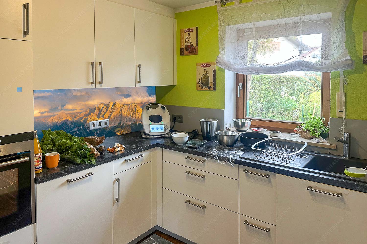 Blick von der Soiernspitze ins Karwendelgebirge - Küchespiegel links=1 Heiter bis wolkig Wurm links-Bäralpl Karwendel 3:1 - mehr Infos bei www.Kriner-Weiermann.de