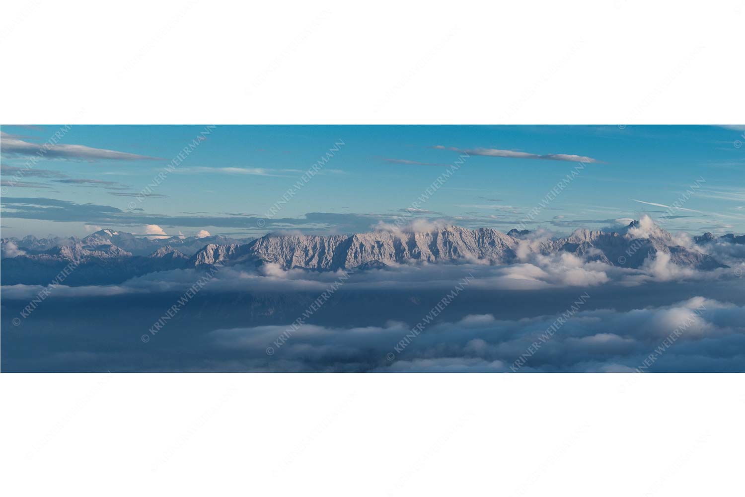Blick vom Estergebirge ins Wettersteingebirge - Zufriedenheit_3zu1 - mehr Infos bei www.Kriner-Weiermann.de