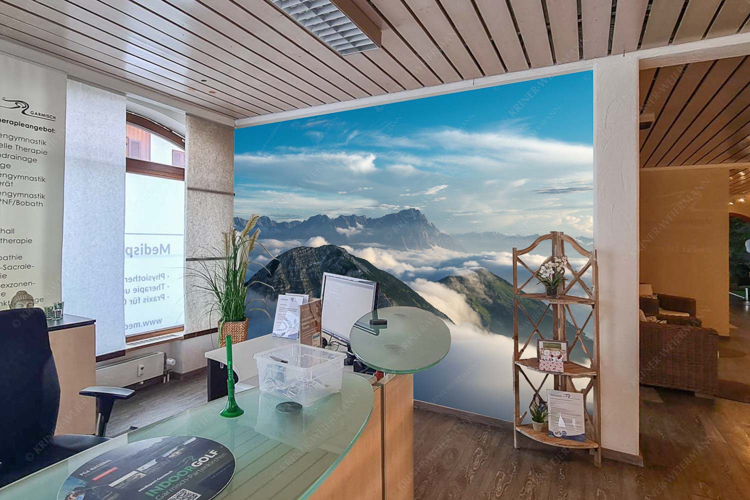 Blick vom Estergebirge ins Wettersteingebirge mit Zugspitze - Rezeption=1 (2) Zufriedenheit-Wetterstein Panorama 3:2 - mehr Infos bei www.Kriner-Weiermann.de