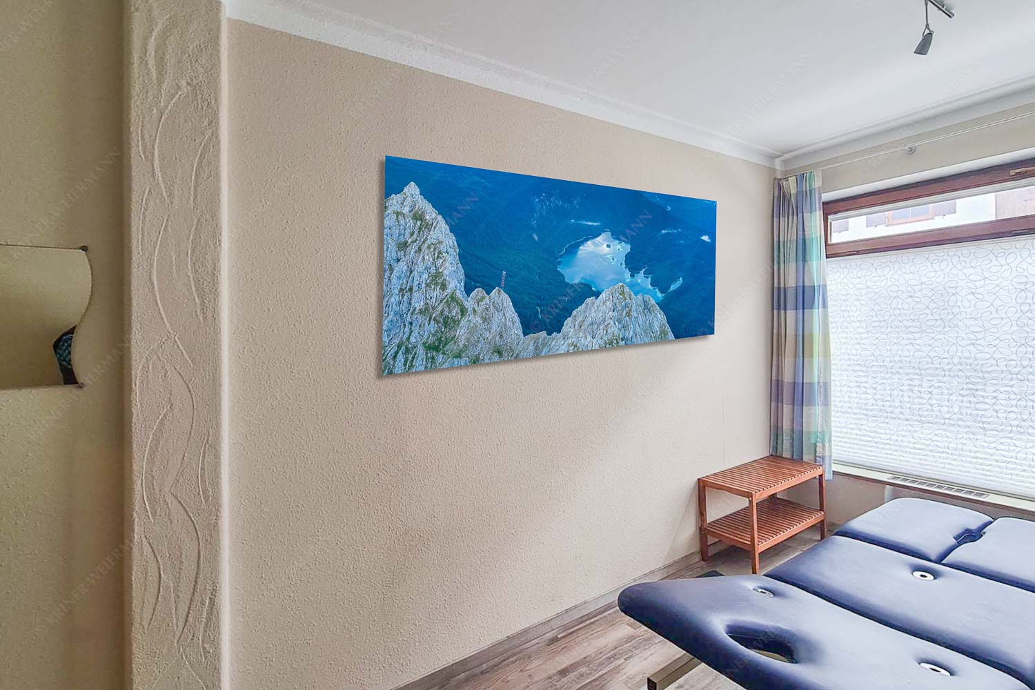 Blick über Großen Waxenstein zum Eibsee - Waxenstein Seegipfel-Großen Waxenstein Eibsee 2,5:1 - mehr Infos bei www.Kriner-Weiermann.de