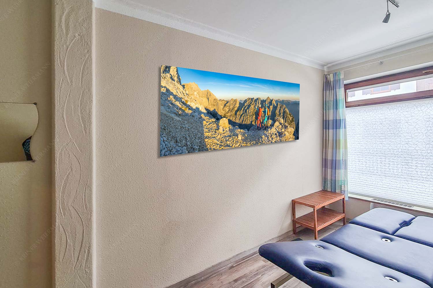 Blick über das Höllental zur Zugspitze im Wetterstein - Waxenstein Via Ferrata V-Bergsteiger Höllental Zugspitze 2,5:1 - mehr Infos bei www.Kriner-Weiermann.de