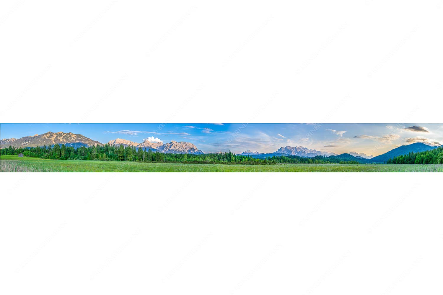 Panoramablick auf das Soiern-, Karwendel-, Wetterstein und Estergebirge - Alle im Blick_9zu1 - mehr Infos bei www.Kriner-Weiermann.de