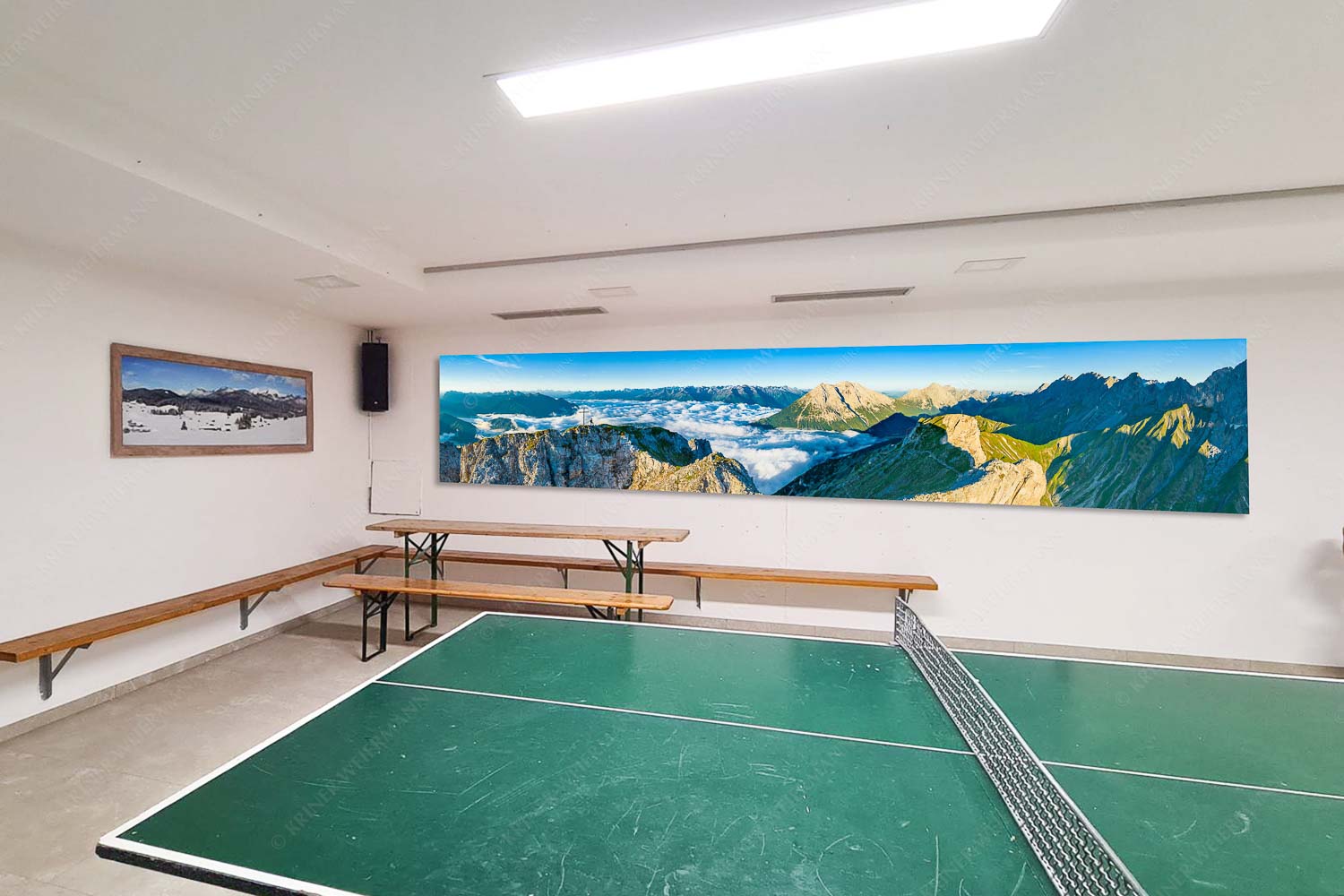 Blick von der Gehrenspitze zu den Miemingern und ins Wettersteingebirge - Sitzecke rechts Die Nächsten schon im Blick-Gehrenspitze im Wetterstein 5:1 - mehr Infos bei www.Kriner-Weiermann.de