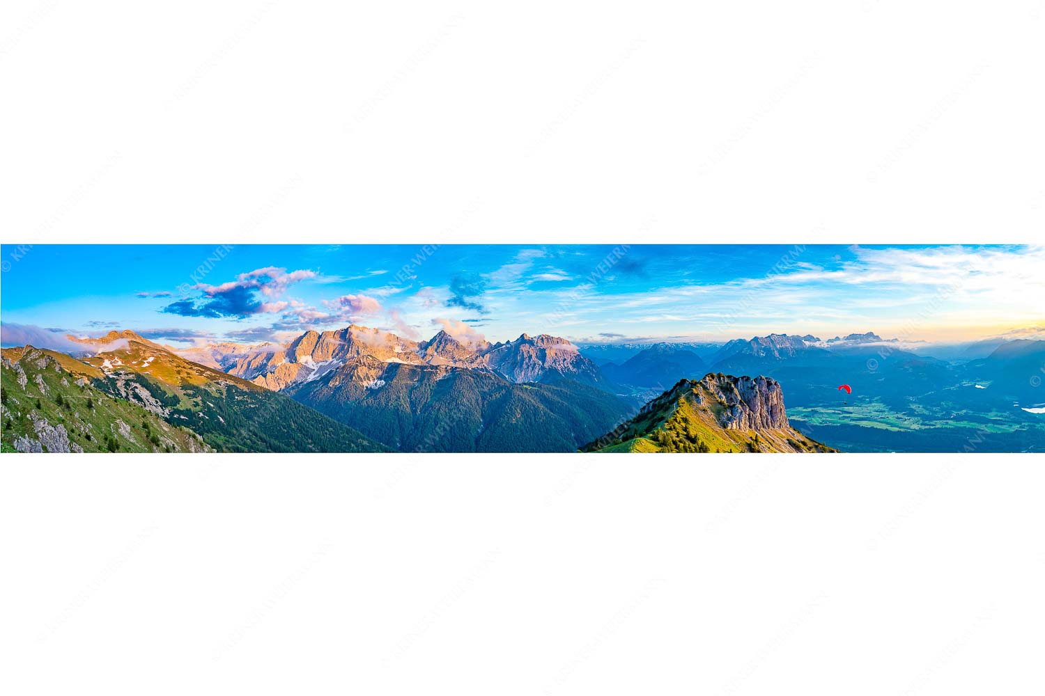 Signalkopf mit Karwendel- und Wettersteingebirge - Abflug_5zu1 - mehr Infos bei www.Kriner-Weiermann.de