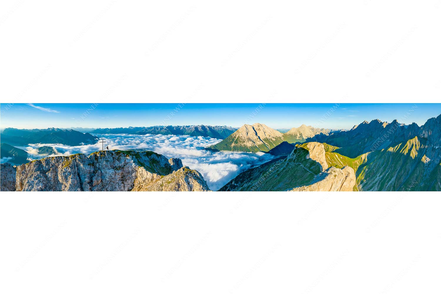 Blick von der Gehrenspitze zu den Miemingern und ins Wettersteingebirge - Die Nächsten schon im Blick_5zu1 - mehr Infos bei www.Kriner-Weiermann.de