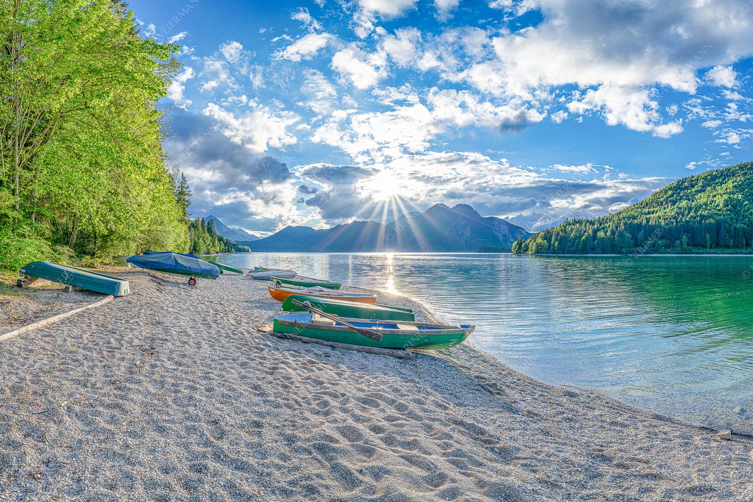 Walchenseeufer bei Niedernach - Mediterran_3zu2 - mehr Infos bei www.Kriner-Weiermann.de